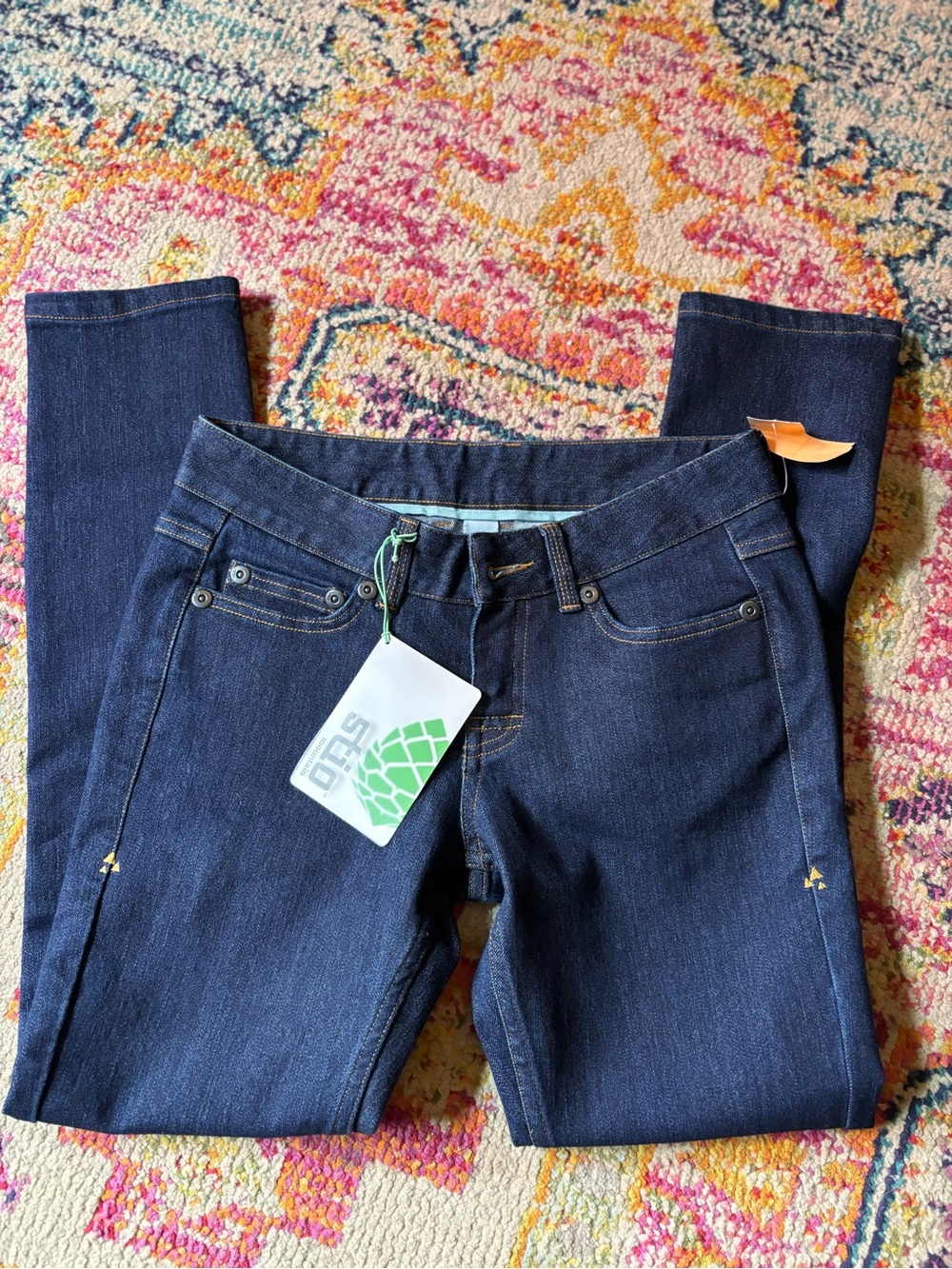 NWT Stio Rivet Jean Dark Denim Sorbtek Moisture Wicking Stretch Size 2